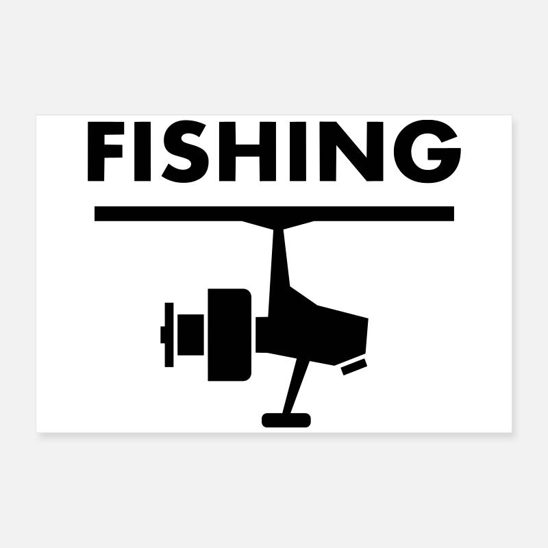 Pêche Pêcheur pêche Poster 60 x 40 cm