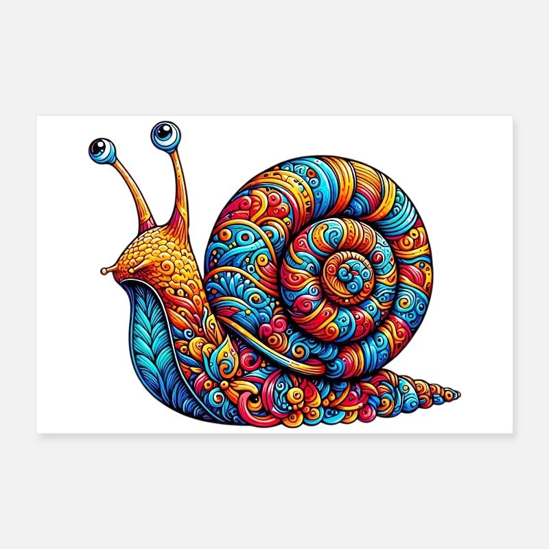 Snail Poster 24" x 16" (60x40 cm)