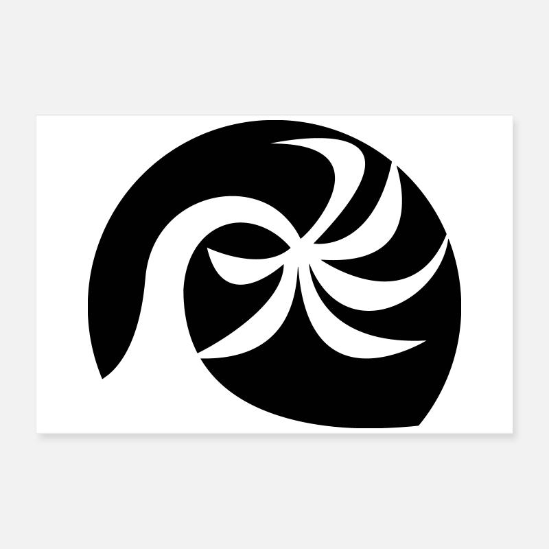 Plage de palmiers Poster 60 x 40 cm