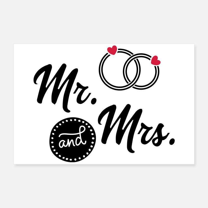 Mariage Poster 60 x 40 cm
