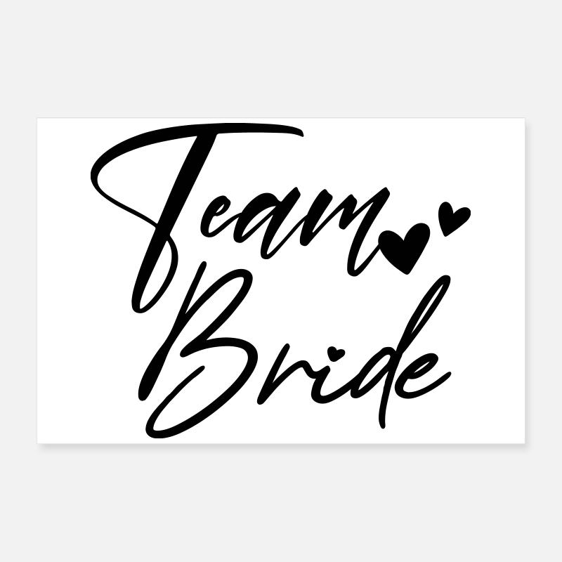 Enterrement de vie de garçon TEAM BRIDE Poster 60 x 40 cm