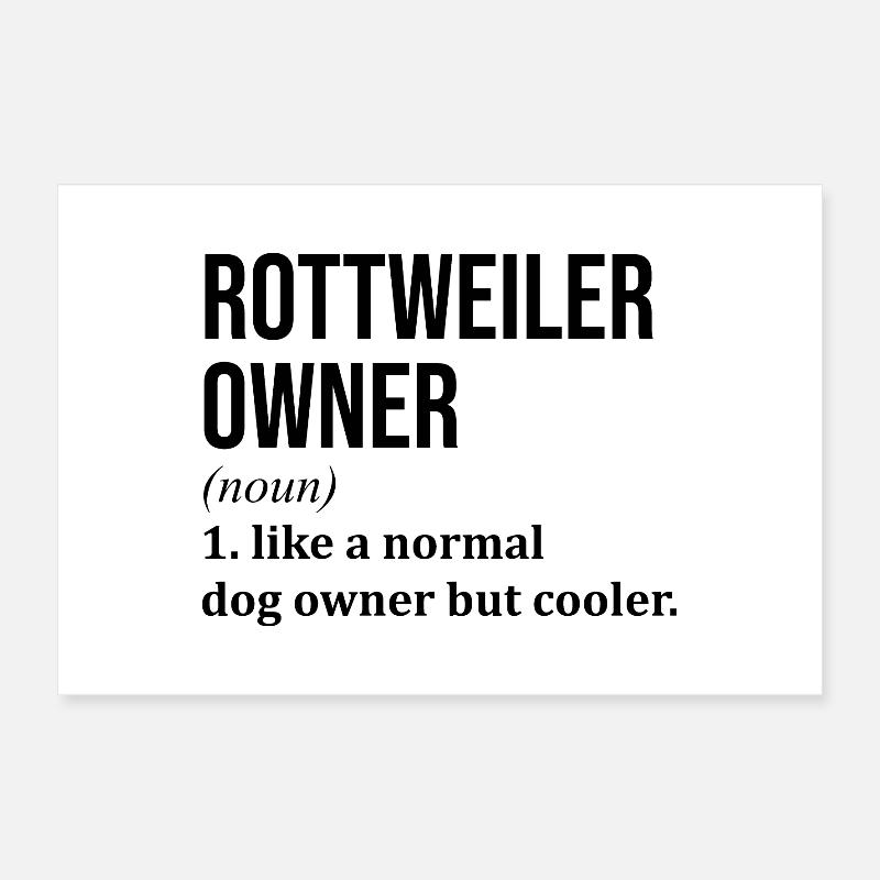 Rottweiler Poster 60 x 40 cm