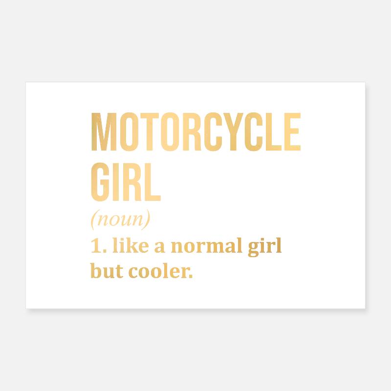 motocyclette Poster 60 x 40 cm