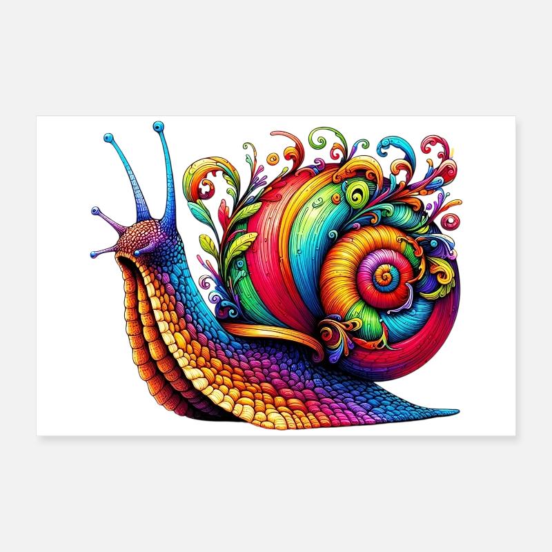 Schnecke Poster 60x40 cm