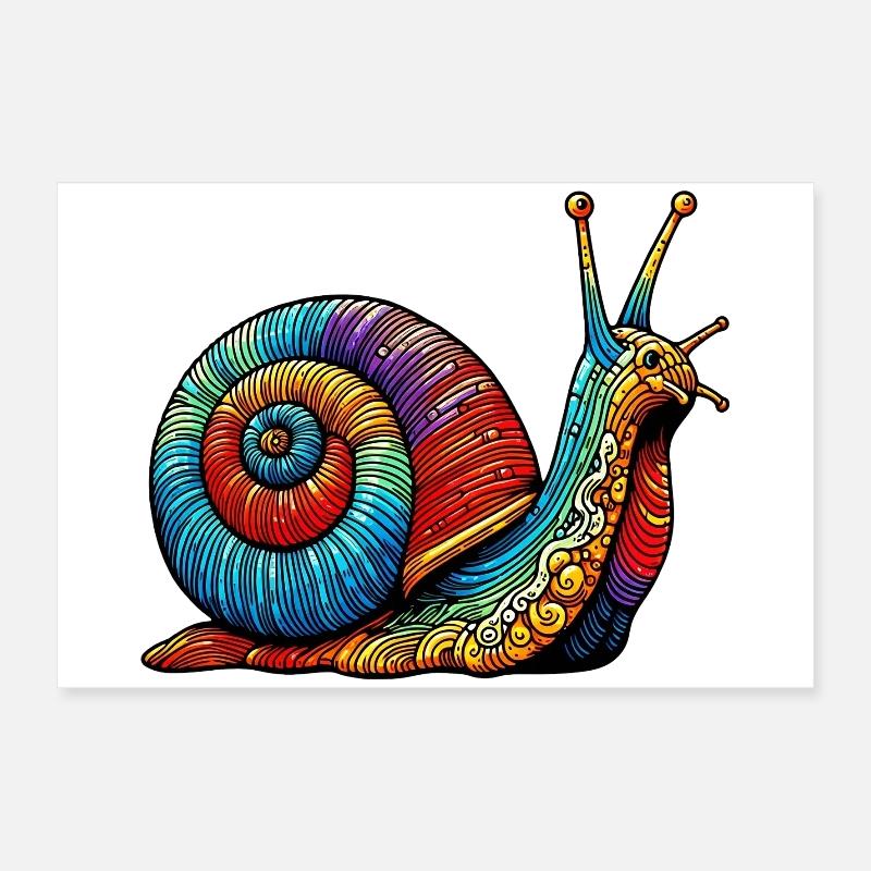 Escargot Poster 60 x 40 cm