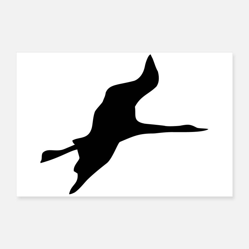vogel kranich Poster 60x40 cm