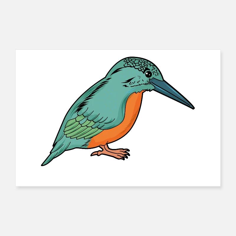 Eisvogel Poster 60x40 cm
