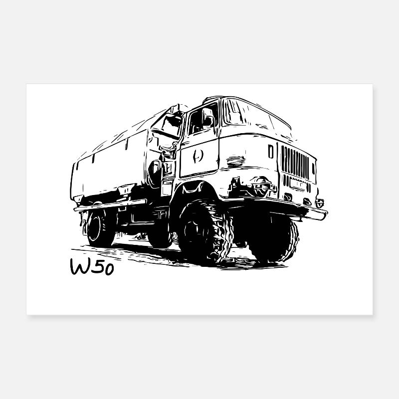 Camion W50 Poster 60 x 40 cm