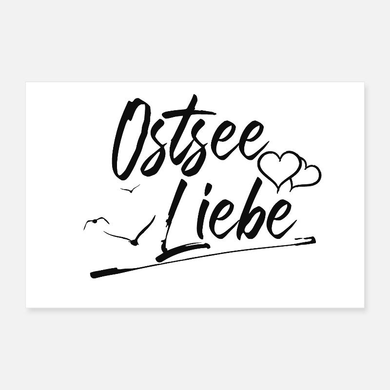 Ostsee Liebe Poster 60x40 cm