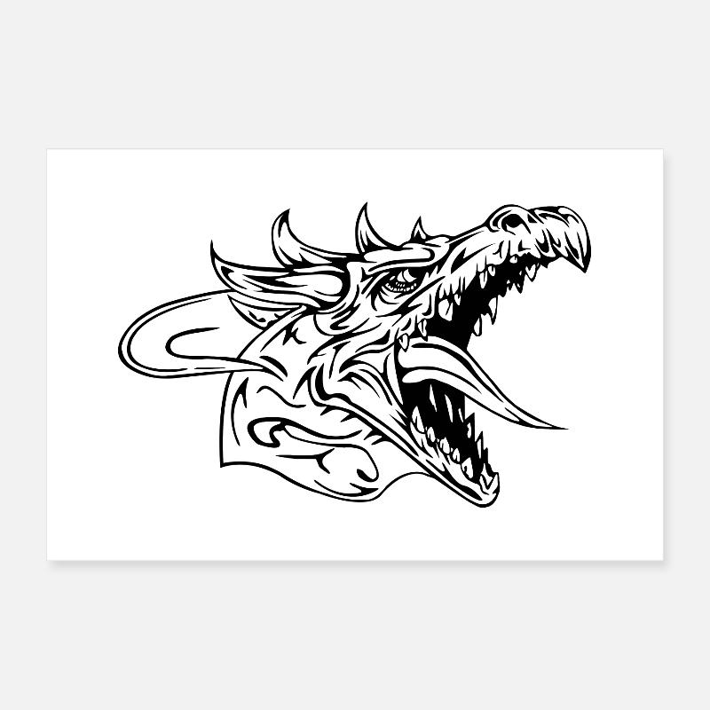 drache Poster 60x40 cm