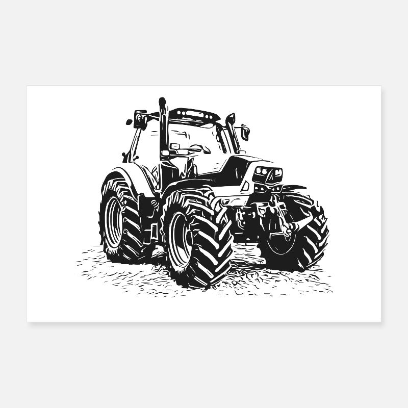 Tractor Poster 24" x 16" (60x40 cm)