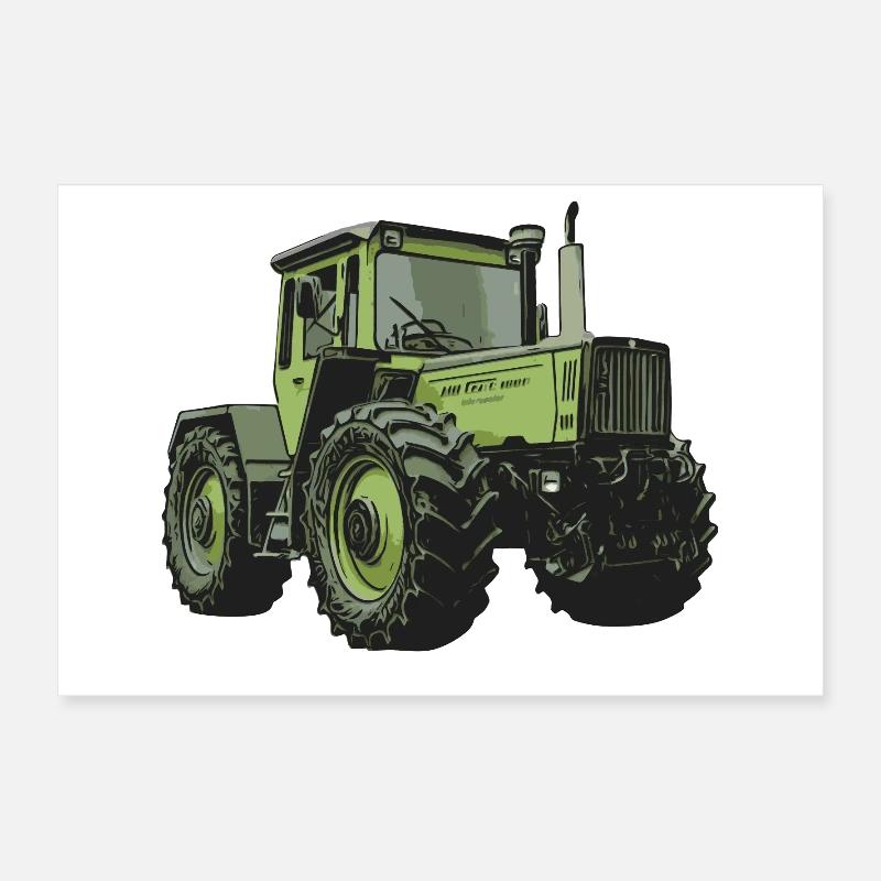 MB trac 1800 intercooler Traktor Poster 60x40 cm