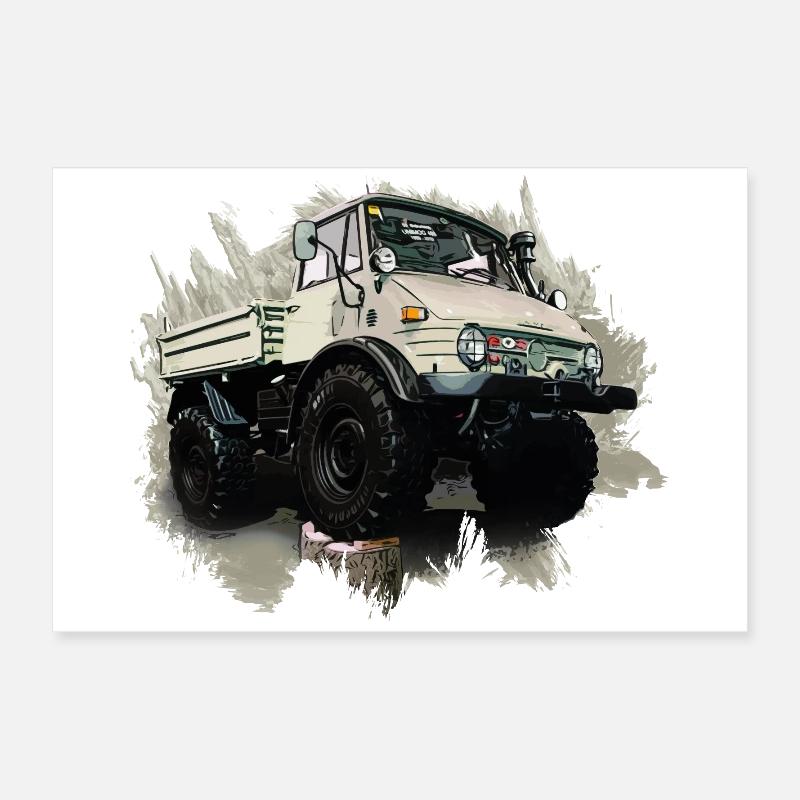 Unimog Oldi Poster 60x40 cm