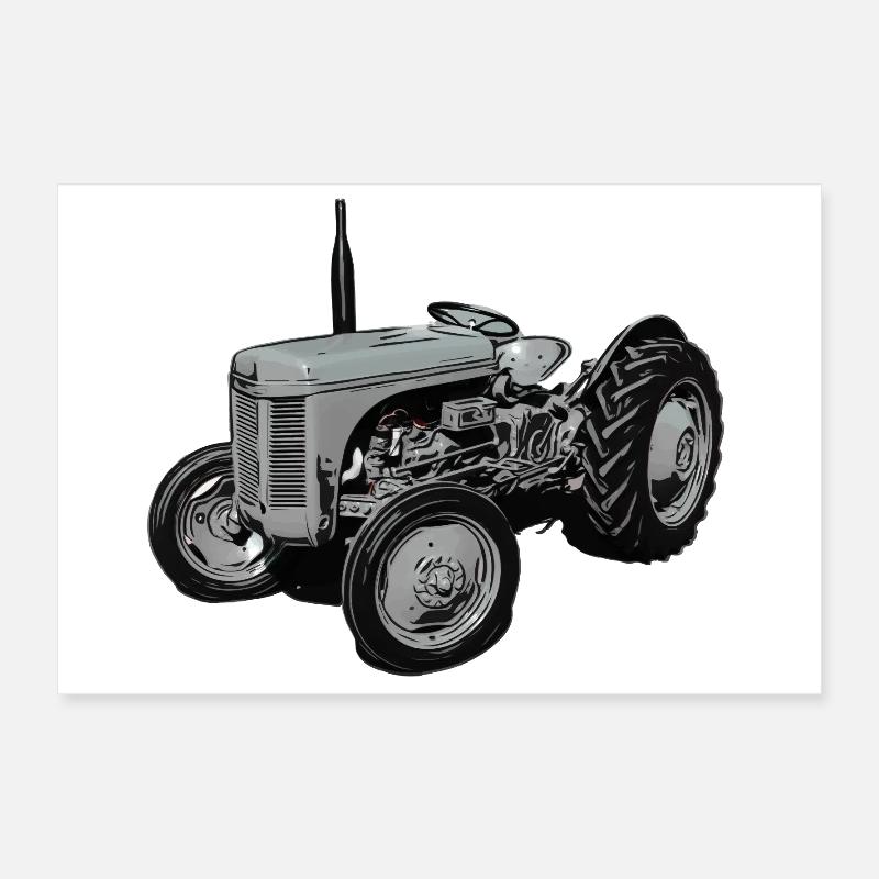 Alter Fergie TE20 Traktor Poster 60x40 cm
