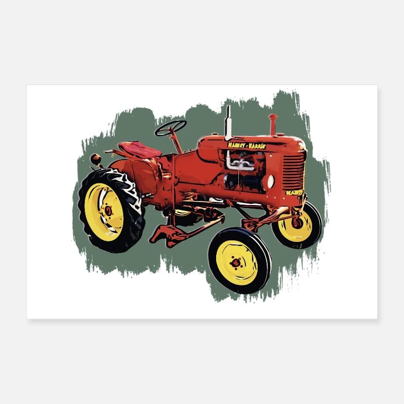 Traktor M H Pony Poster 60x40 cm