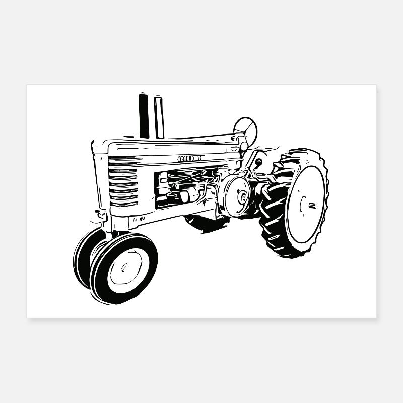 Model A Traktor Poster 60x40 cm