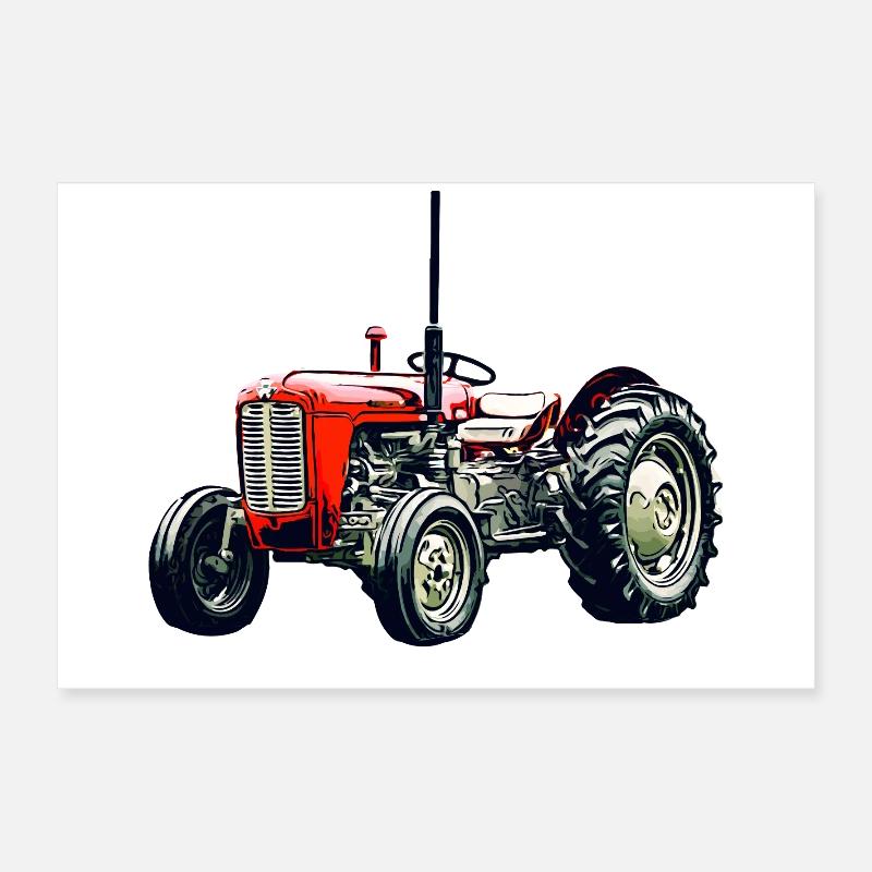 Alter M F 35 Traktor Poster 60x40 cm