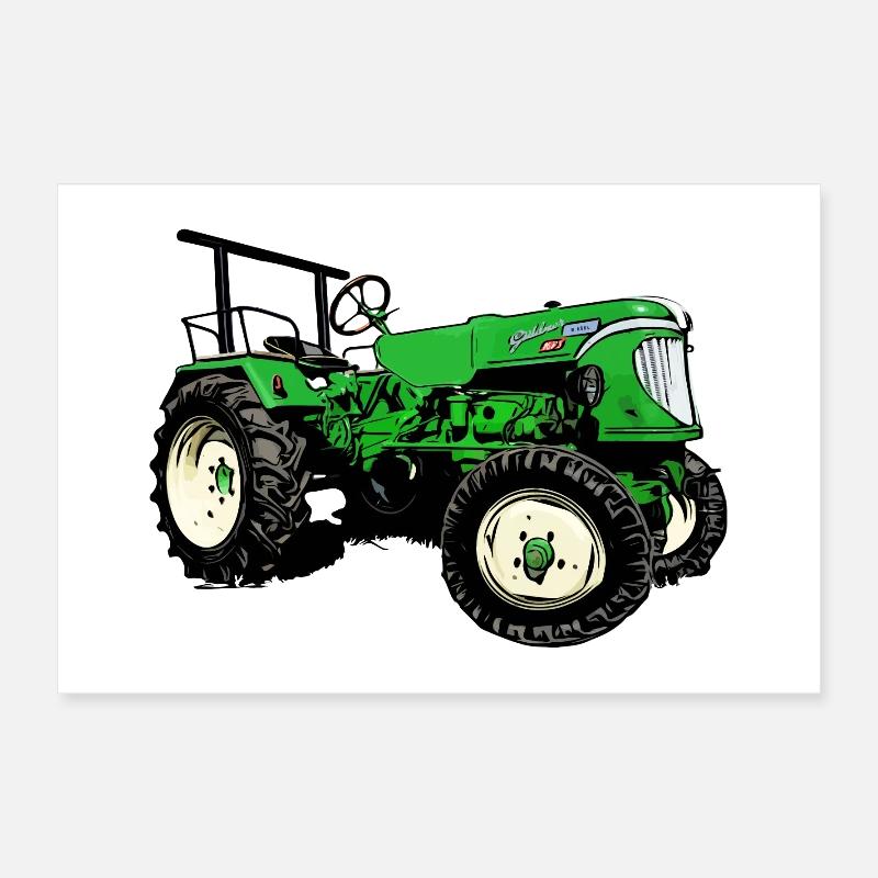Güldner ADN-8 Haifischmaul Traktor Poster 60x40 cm