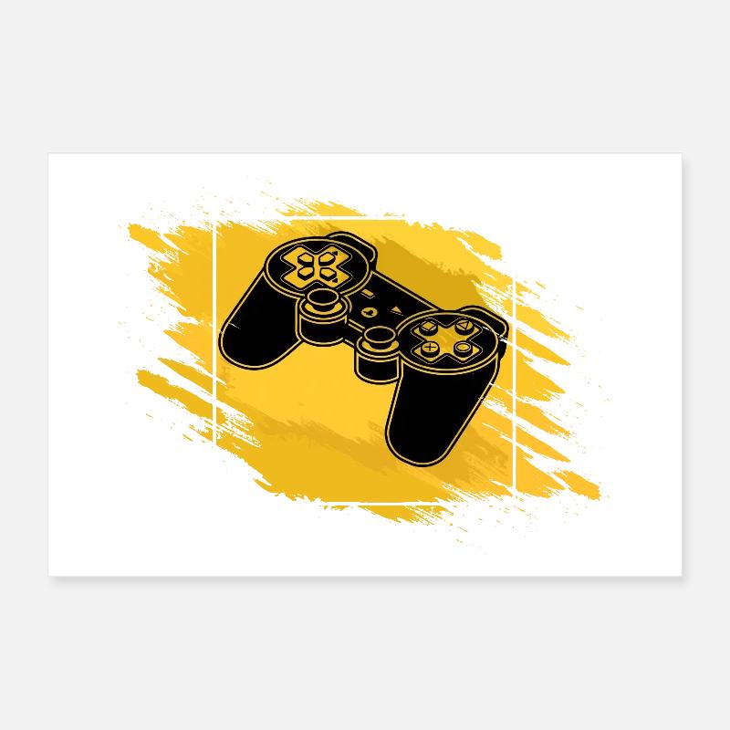 Manette de jeu Retro Poster 60 x 40 cm