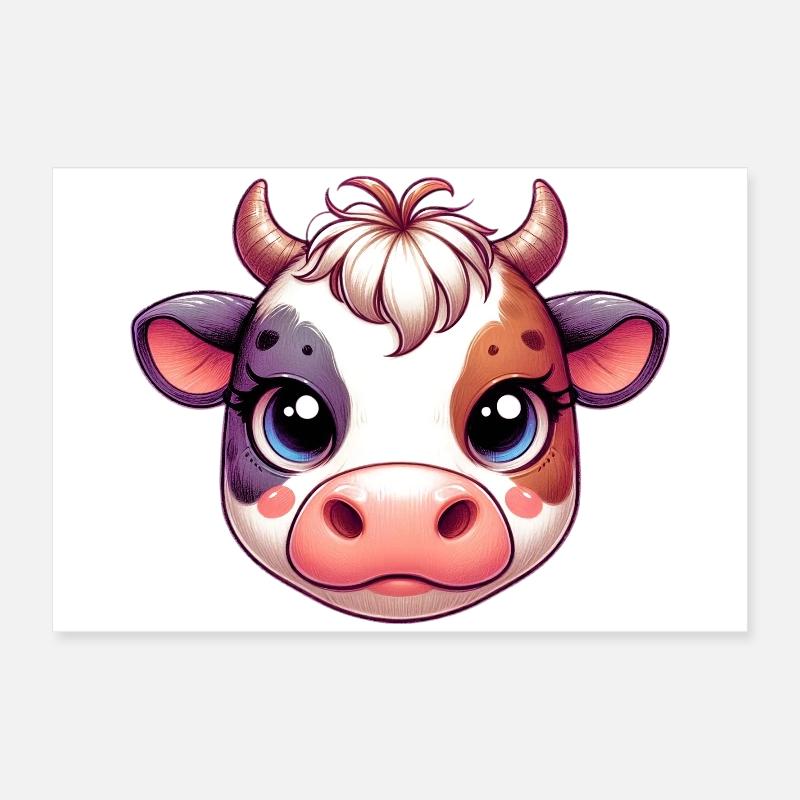 Vache Poster 60 x 40 cm