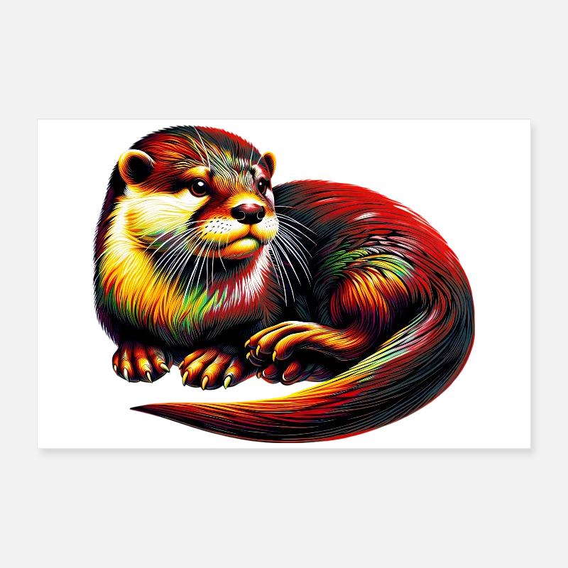 Loutre Poster 60 x 40 cm