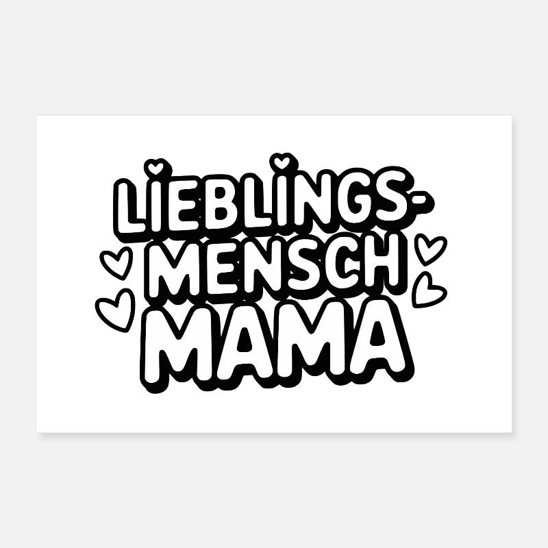 Maman : Ma personne préférée Poster 60 x 40 cm