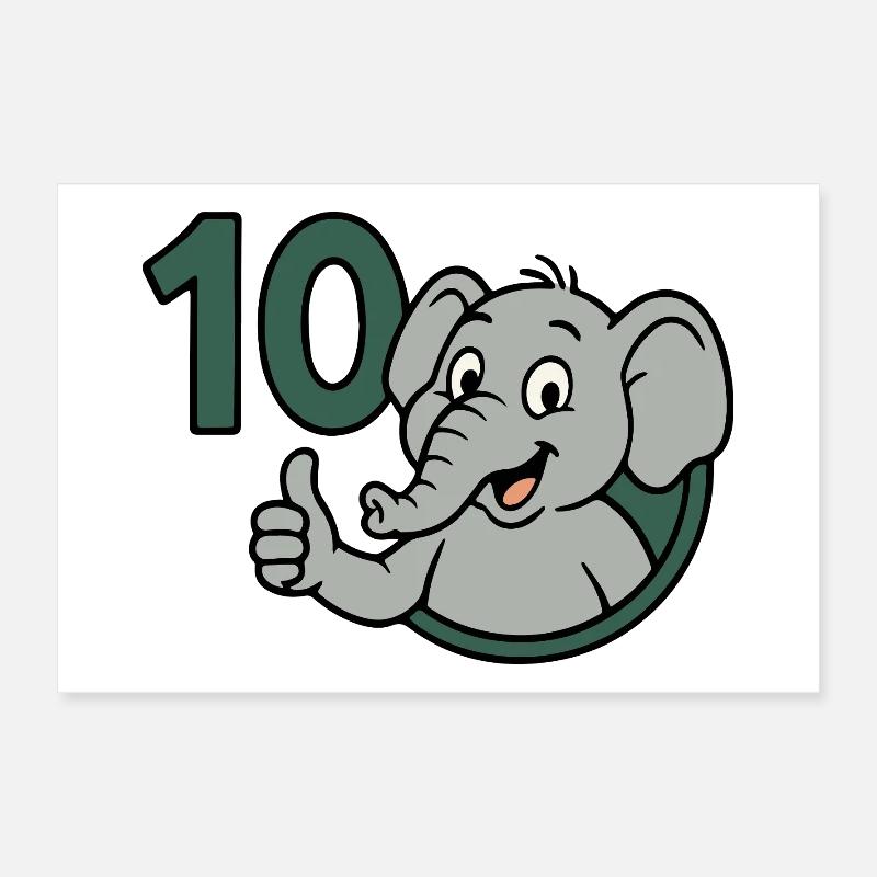 Trunk power with 10 Poster 24" x 16" (60x40 cm)