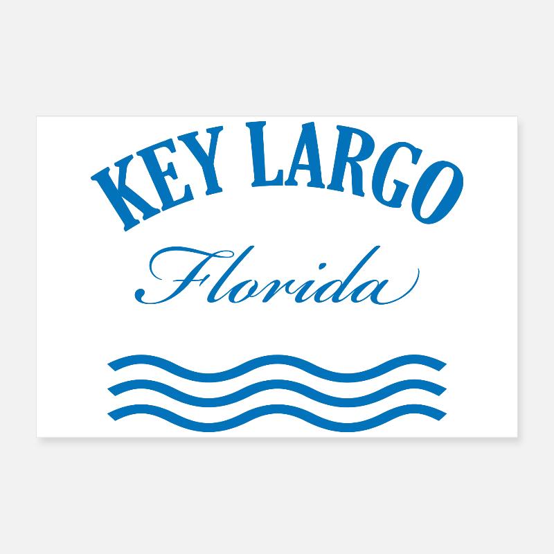 Key Largo Florida Conception nautique Poster 60 x 40 cm