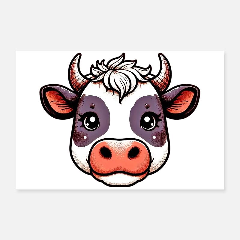 Vache Poster 60 x 40 cm