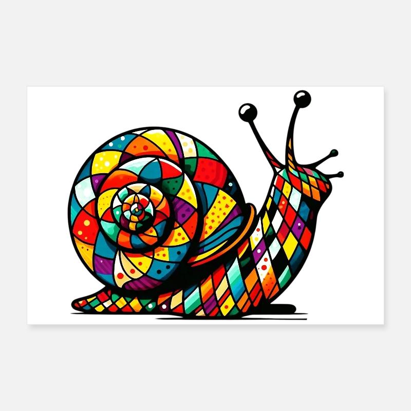 Arlequin Arlequin Escargot Poster 60 x 40 cm