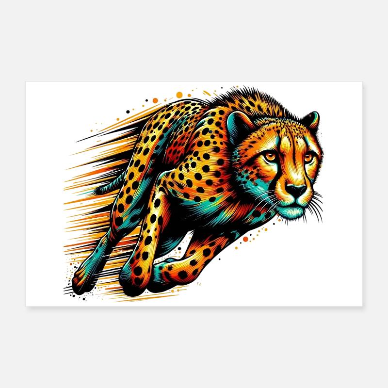 Guépard Poster 60 x 40 cm