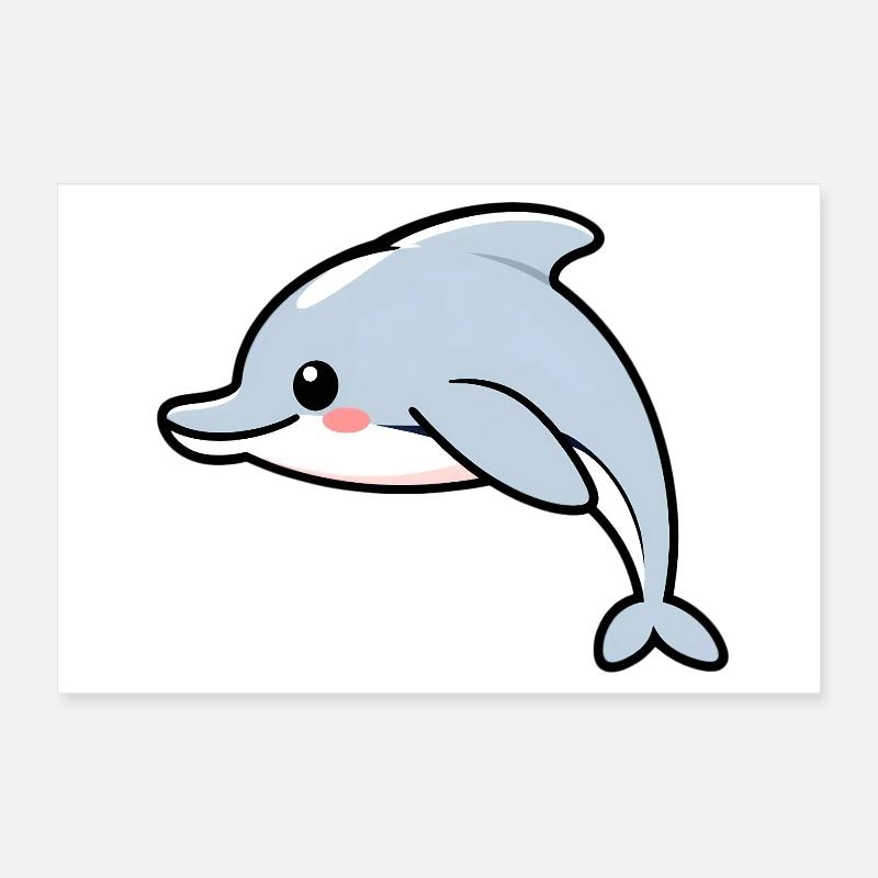 Delfin Poster 60x40 cm