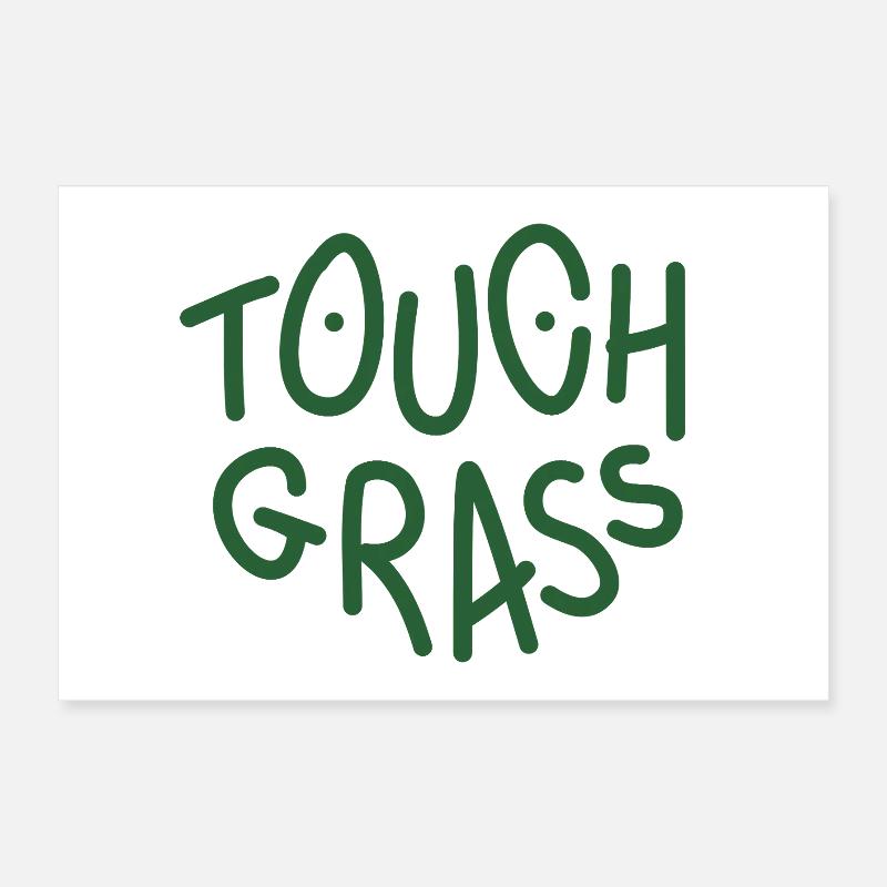 Gras berühren Poster 60x40 cm
