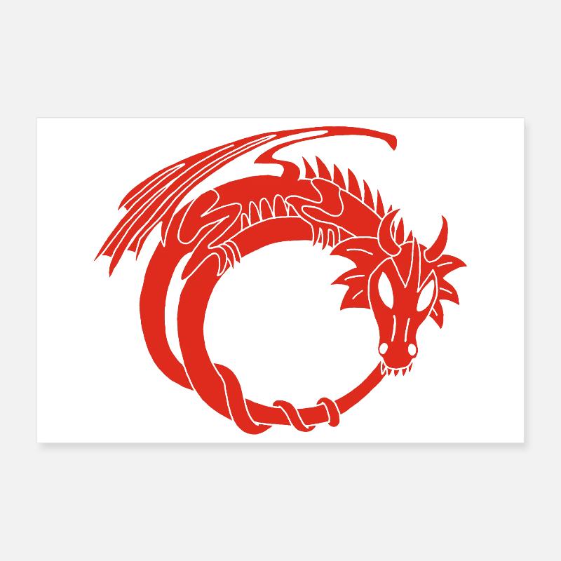 Der Ring des Roten Drachen Poster 60x40 cm