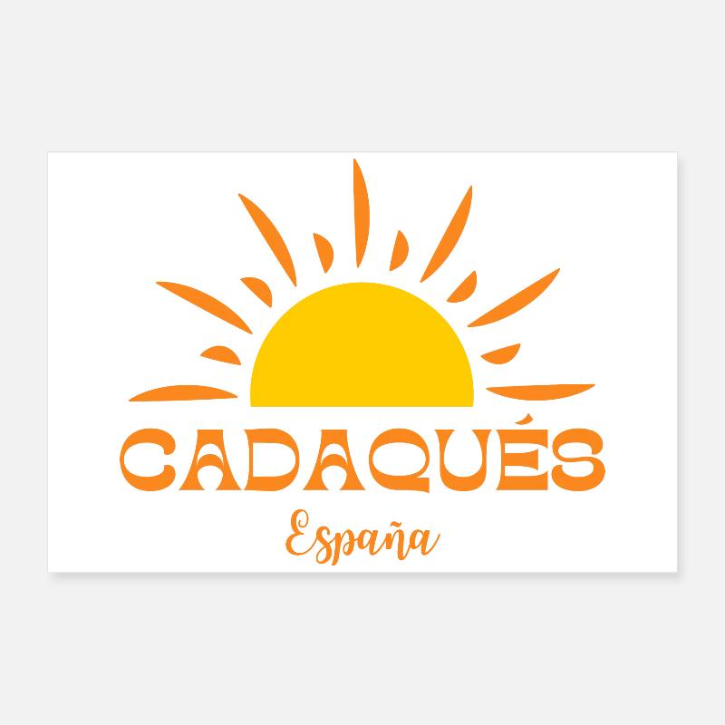 CADAQUÉS España Sun Design Poster 60 x 40 cm