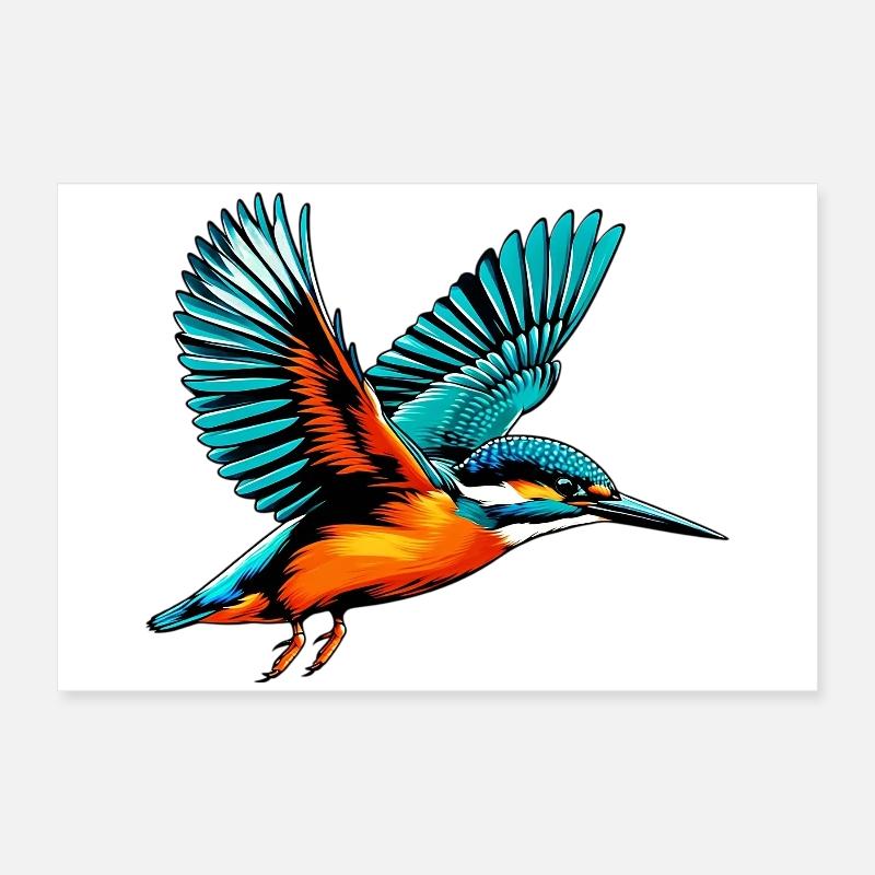 Eisvogel Poster 60x40 cm