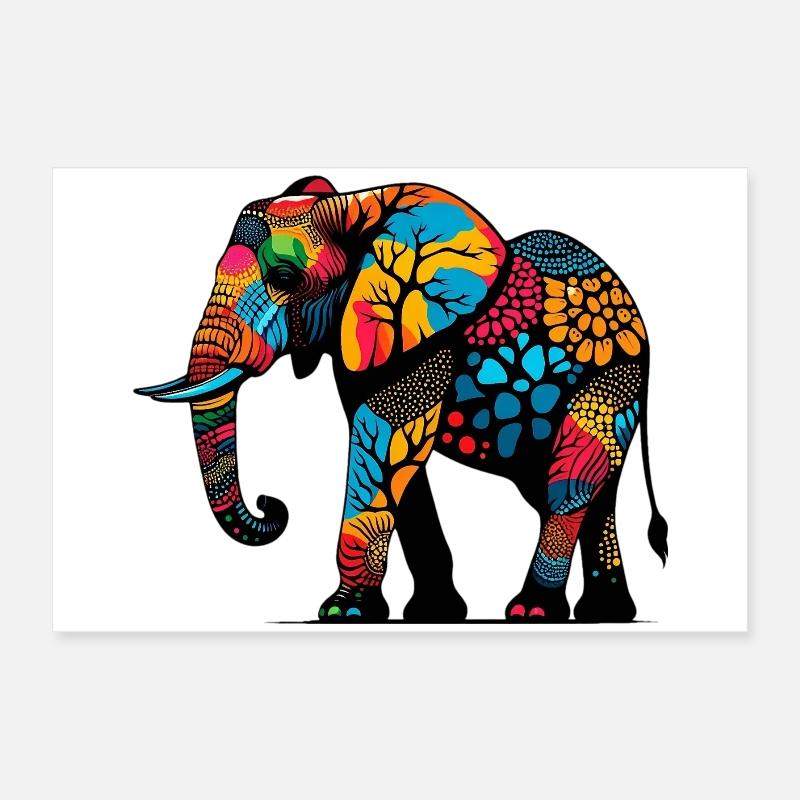 Elefant Poster 60x40 cm