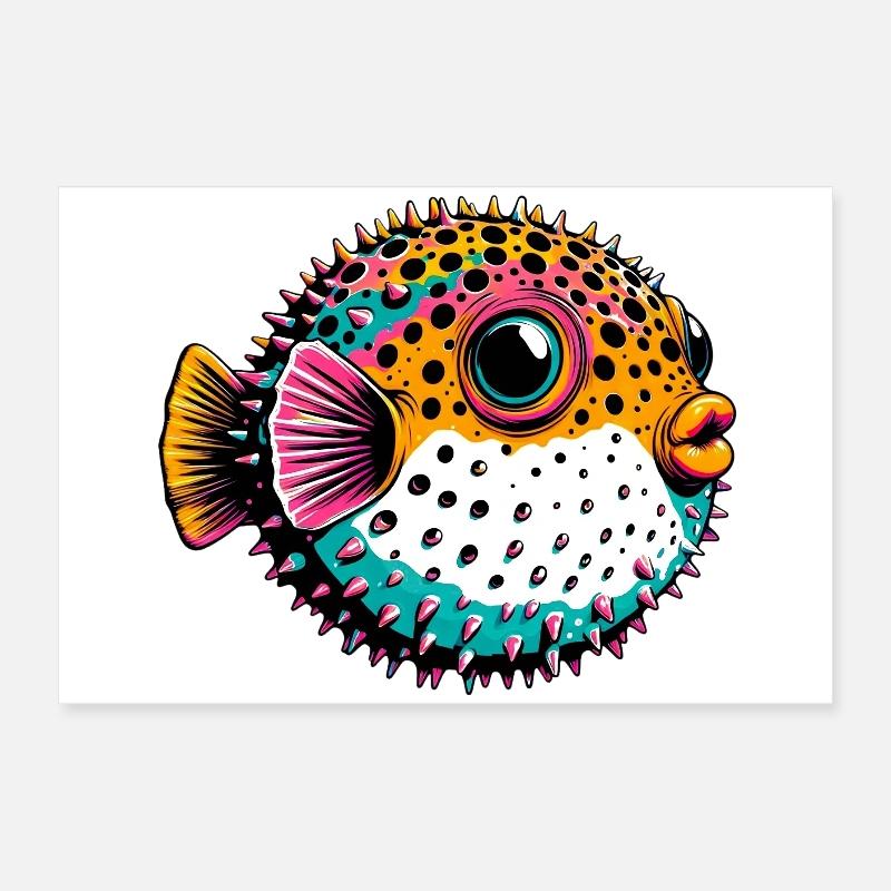 Kugelfisch Poster 60x40 cm