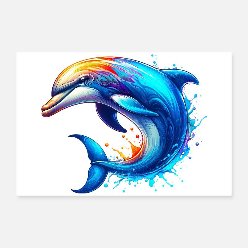 Dauphin Poster 60 x 40 cm