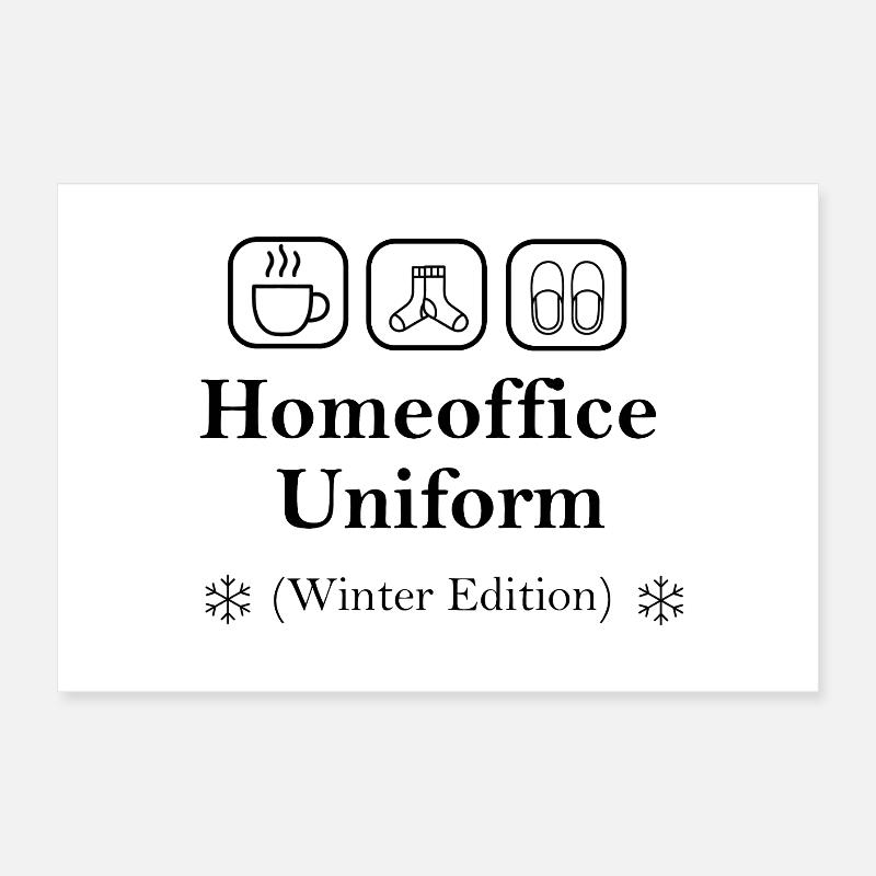 Icon_Homeoffice_Uniform_WW Poster 60 x 40 cm