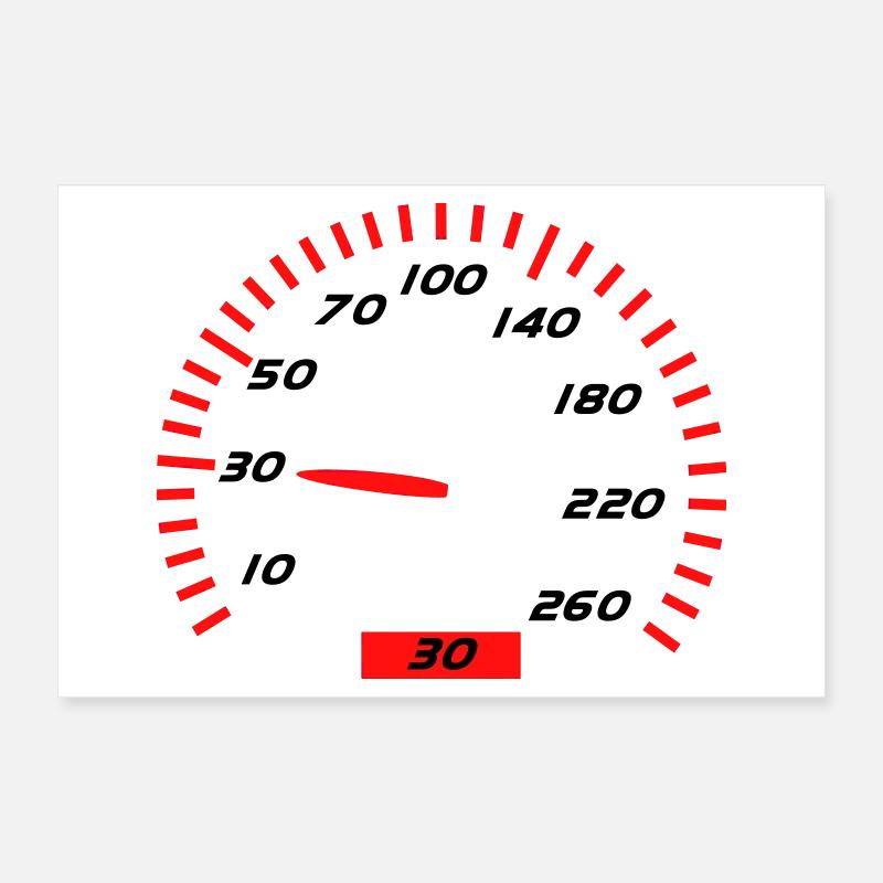 30. Geburtstag Poster 60x40 cm