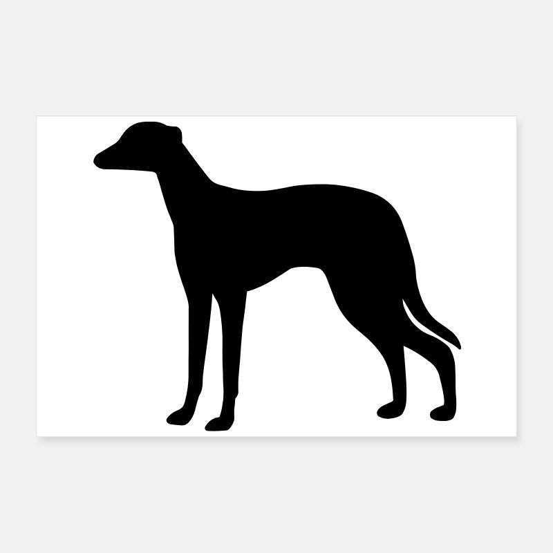 Greyhound Dog Poster 24" x 16" (60x40 cm)