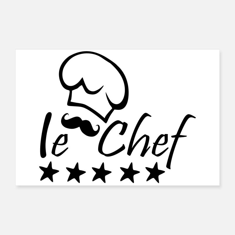 Le Chef Poster 60x40 cm