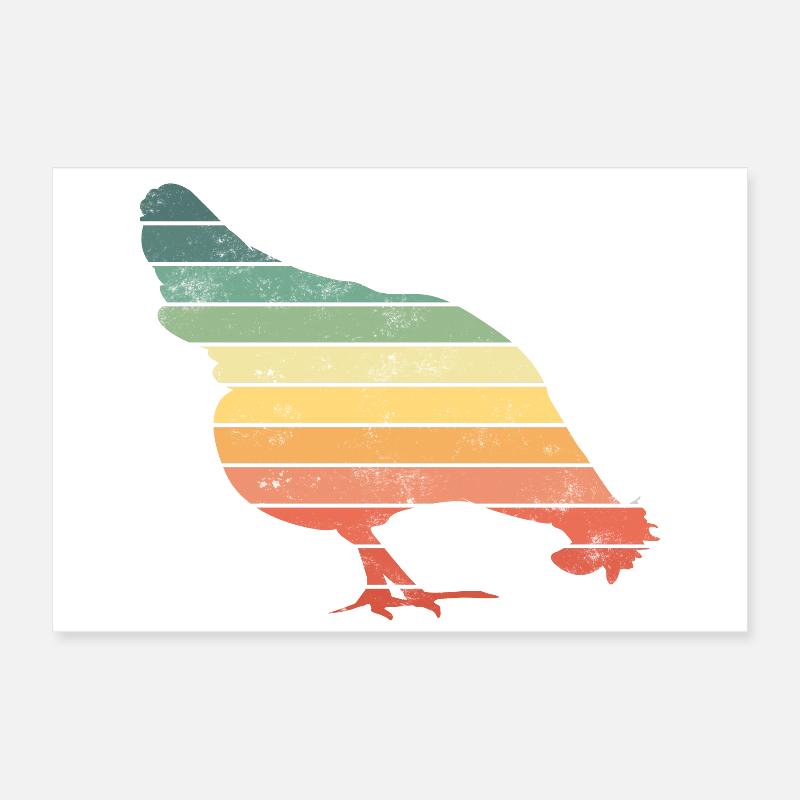 Poulets Poster 60 x 40 cm