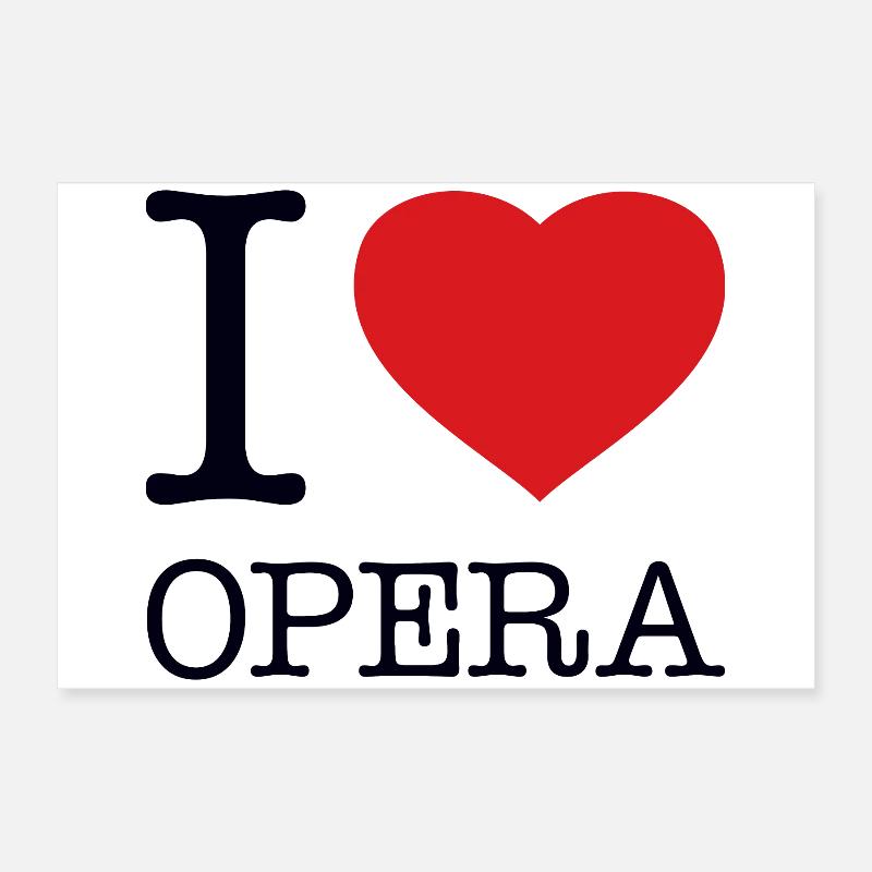 J’ADORE L’OPÉRA Poster 60 x 40 cm