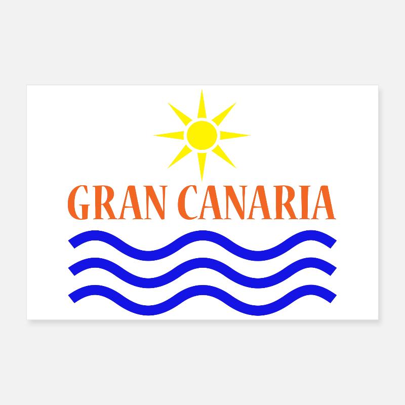 GRAN CANARIA Sonne Wasser Poster 60x40 cm
