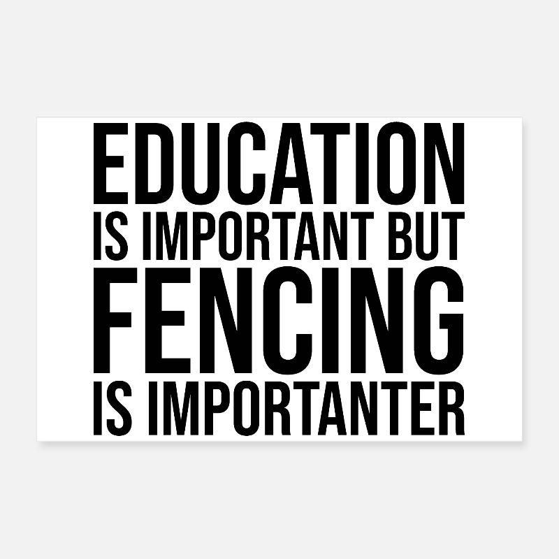Fencing Poster 24" x 16" (60x40 cm)