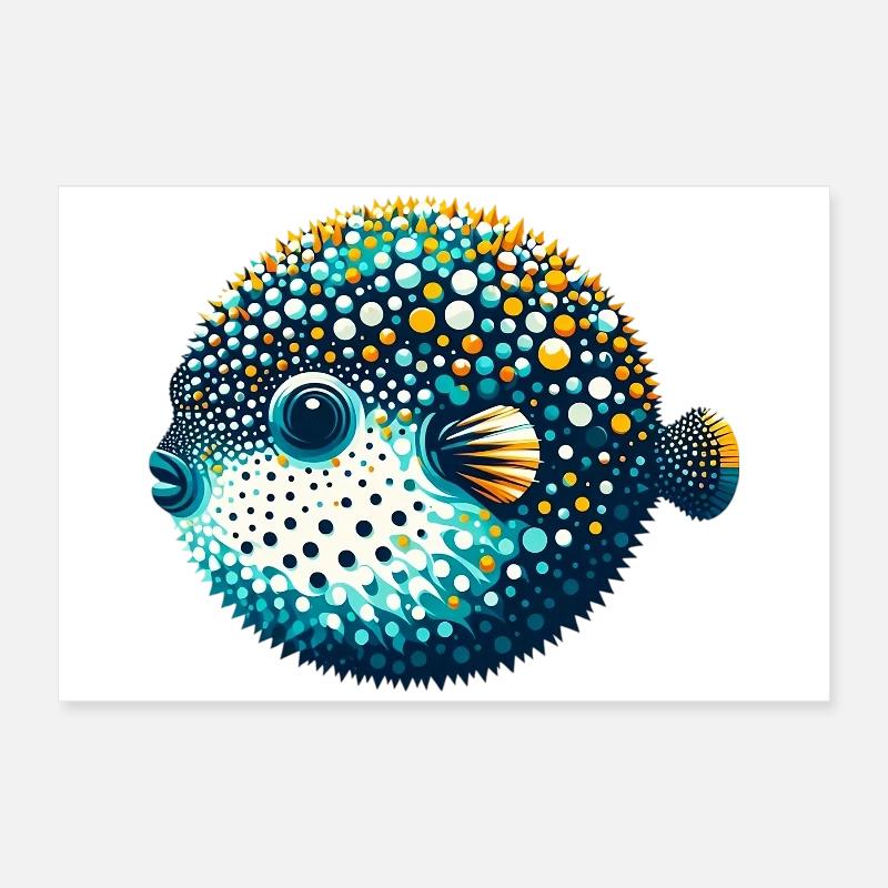 Kugelfisch Poster 60x40 cm