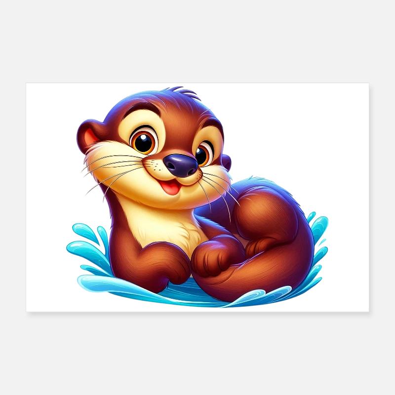 Otter Poster 24" x 16" (60x40 cm)