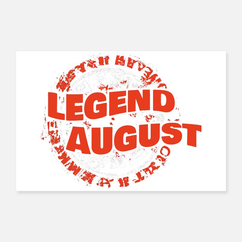 Cadeau pour le mois d’août Poster 60 x 40 cm